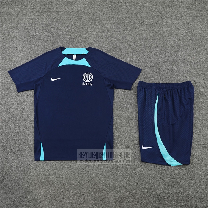 Chandal del Inter Milan Manga Corta 2022-2023 Azul - Pantalon Corto